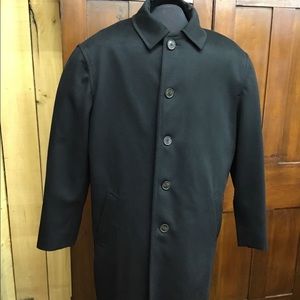 Black Wool Overcoat